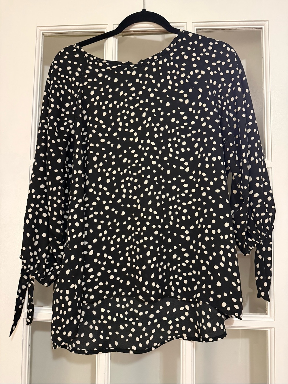 Papermoon Black and White Polka Dot Blouse
